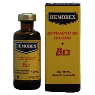 HEMOBEX Extracto de Higado + Vitamina B12 Vial 10ml 3Pack (Inyecciones)