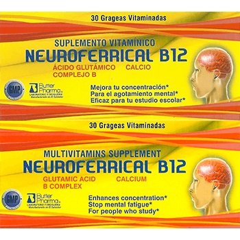 NEURO FERRICAL B12 Grageas TriPack