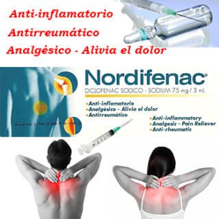 Nordifenac Anti Reumatico Inyectable 3Pack