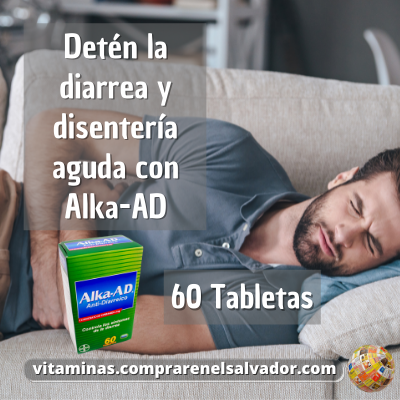 ALKA AD 60 TABLETAS (Anti-Diarreico) - Alivio rápido que ayuda a recuperar tu bienestar diario