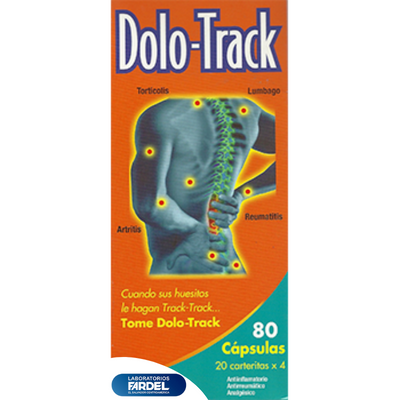 Dolo Track 80 Cápsulas alivio avanzado para tu bienestar diario descubre soporte diario para tu estilo de vida saludable
