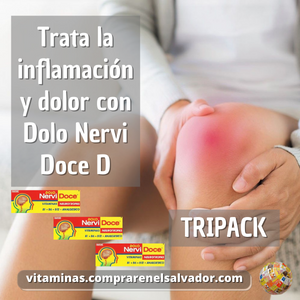 Combate el dolor con DOLO Nervi Doce - D Inyección TRIPACK alivia molestias y favorece tu bienestar