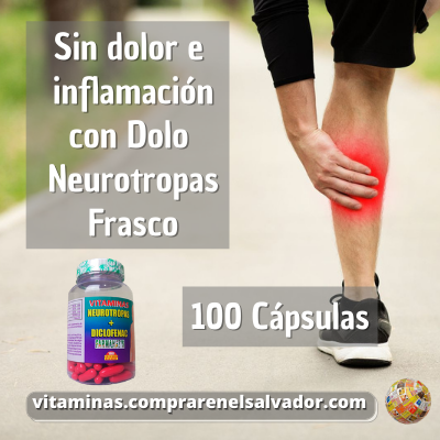 Sin dolor con VITAMINAS NEUROTROPAS+DICLOFENAC BOTE alivia tu malestar y apoya tu bienestar diario