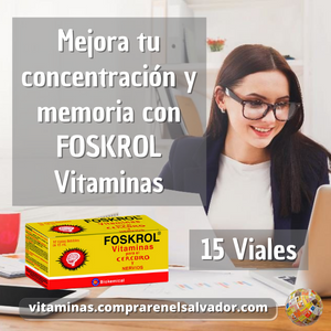 Activa el cerebro con FOSKROL VITAMINAS Para El Cerebro mejora tu enfoque y concentración y potencia tu rendimiento mental cada día