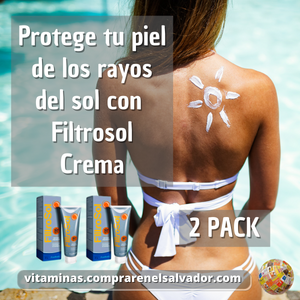 FILTRO SOL CREMA SPF50+ TUBO 60g 2 PACK