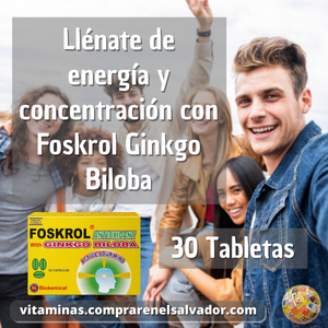 FOSKROL CON GINKGO BILOBA potencia tu bienestar y energía diaria