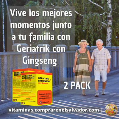 Aumente sus defensas con GERIATRIK CON GINSENG 2PACK