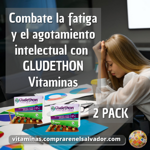 Gludethon Vitaminas Para el Cerebro Cápsulas 2 Pack mejora tu enfoque y claridad mental