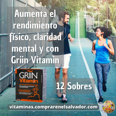 Combate el agotamiento con GRIIN VITAMIN potencia tu energía diaria y siente el cambio ayuda a recargar tu vitalidad todos los días