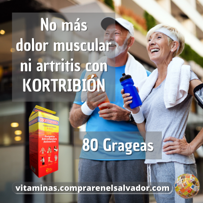 Adios dolor con KORTRIBION con Vitaminas 80 Grageas