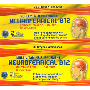 NEURO FERRICAL B12 Grageas TriPack
