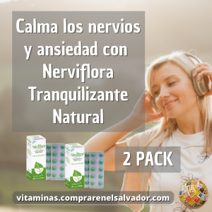 NERVIFLORA TRANQUILIZANTE NATURAL 2Pack calma natural para tu bienestar diario