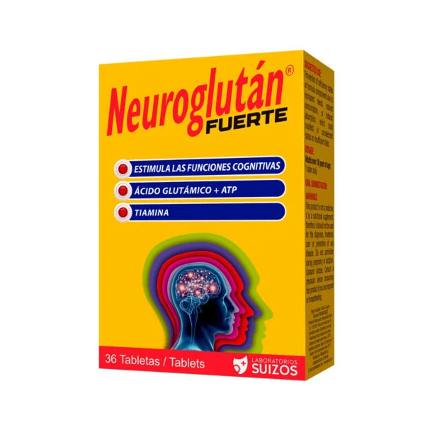 Neuroglutan Fuerte - 36 Tabletas para Actividad Cerebral