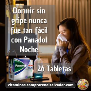 Panadol Gripe Noche alivia molestias nocturnas para un descanso reparador