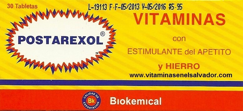 POSTAREXOL Tabletas Estimulantes del Apetito (4PACK) - Imagen 2