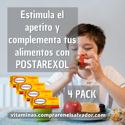 POSTAREXOL Tabletas Estimulantes del Apetito (4PACK)