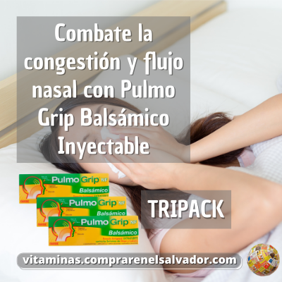 Pulmo Grip Balsámico Inyectable TRIPACK alivia y refuerza tu bienestar respiratorio