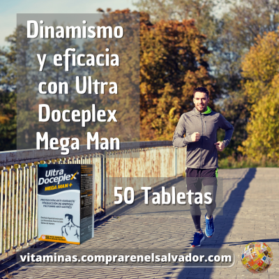 Ultra Doceplex Mega Man Tabletas potencia tu energía diaria fórmula avanzada para un impulso vital