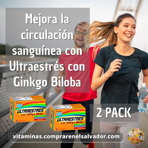 ULTRAESTRES CON GINKGO BILOBA DUO Pack energía diaria y apoyo mental