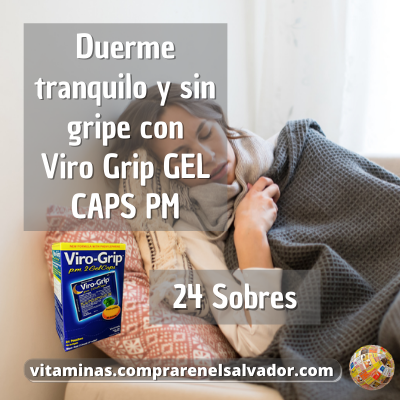 Viro Grip GEL CAPS PM alivio nocturno para tu bienestar