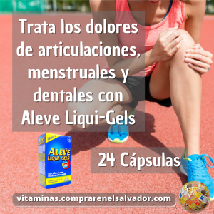 ALEVE 200 MG LIQUI-GELS - 24 Cápsulas de Gelatina Suave