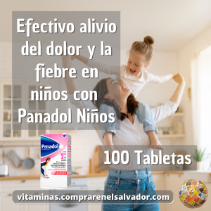 PANADOL PARA NIÑOS TABLETAS MASTICABLES DE 80 MG - 100 Tabletas